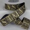 The Ribbon People Metallic Gold and Navy Blue Christmas Wired Craft Ribbon 2" x 27 Yards